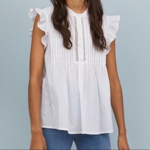 H&M Flounce-Sleeved Blouse